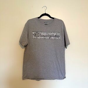 Champion Men's Heather Gray Logo Tee